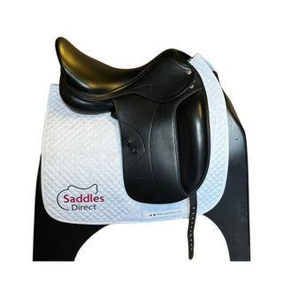 Amerigo Cortina Pinerolo Black 17.5" generous MW +1.5 2 | Saddles Direct