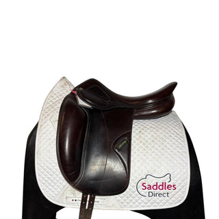 Amerigo DJ Pinerolo Dressage Brown 17.5" W +2 1 | Saddles Direct