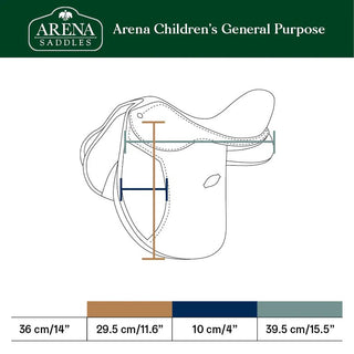 Arena Children's 14" General Purpose GP 8 | Saddles Direct