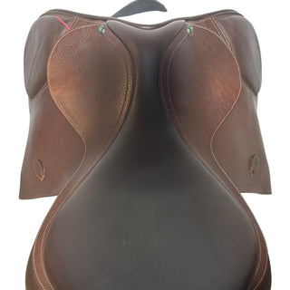 Arena Dual Flap Jump Brown 17.5" ADJ 6 | Saddles Direct
