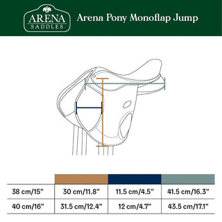 Arena Pony Monoflap Jump 8 | Saddles Direct