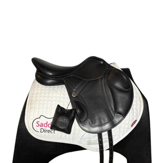 Bates Advanta Monoflap Event Jump Black 17" ADJ 2 | Saddles Direct
