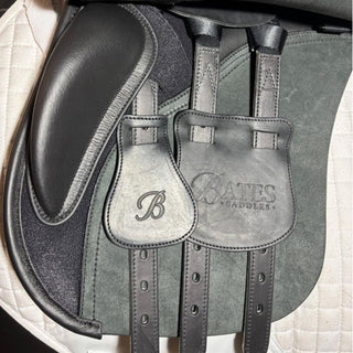 Bates All Purpose VSD Heritage Leather Black 17.5" ADJ 7 | Saddles Direct