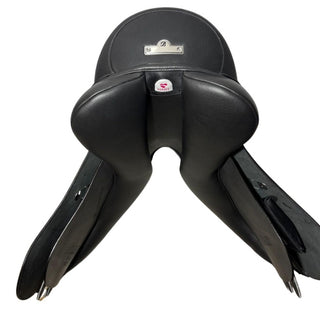 Bates All Purpose VSD Heritage Leather Black 17.5" ADJ 9 | Saddles Direct