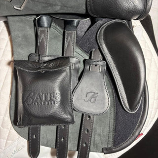 Bates All Purpose VSD Heritage Leather Black 17.5" ADJ 8 | Saddles Direct