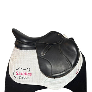 Bates Elevation Deep Seat Opulence Leather Black 17.5" ADJ 2 | Saddles Direct