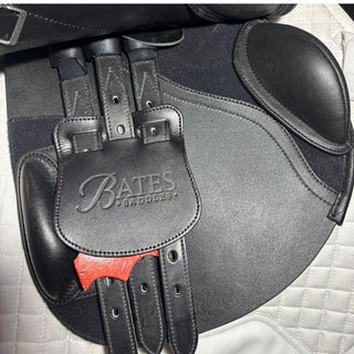 Bates Elevation Deep Seat Opulence Leather Black 17.5" ADJ 6 | Saddles Direct