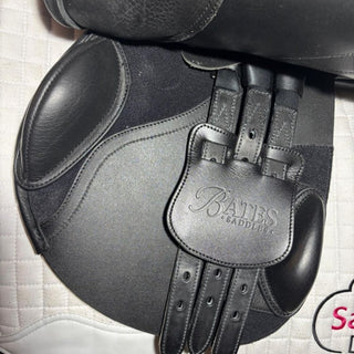 Bates Elevation Deep Seat Opulence Leather Black 17.5" ADJ 5 | Saddles Direct