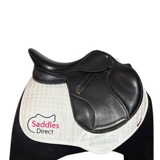 Bates Elevation Jump Deep Seat Opulence Leather Black 17" ADJ 2 | Saddles Direct