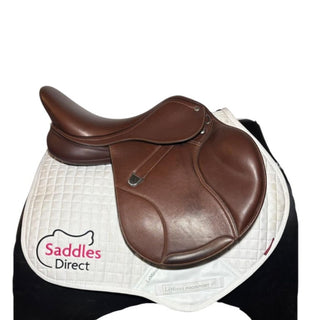 Bates Elevation Jump Deep Seat Opulence Leather Brown 16.5" ADJ 2 | Saddles Direct