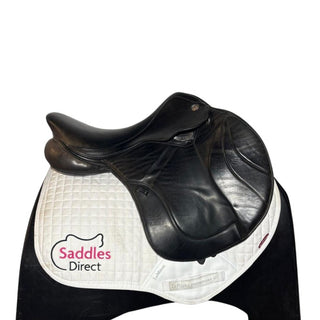 Fairfax Dual Flap Classic Jump Black 17.5" ADJ 2 | Saddles Direct