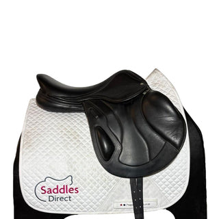 Fiona Cork Monoflap Event Jump Black 17.5" W 2 | Saddles Direct
