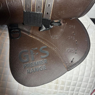 GFS Premier Jump Flat Seat *NEW* Brown 16.5" ADJ 8 | Saddles Direct