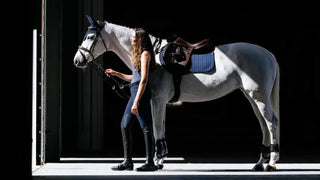 Lemieux Essence Eurojump Square Navy 4 | Saddles Direct