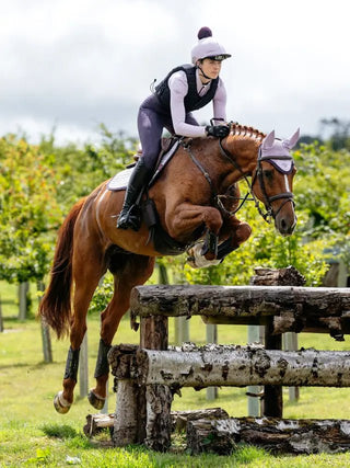 Lemieux Suede Close Contact Square Lilac 2 | Saddles Direct