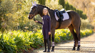 Lemieux Suede GP Square Lilac 2 | Saddles Direct