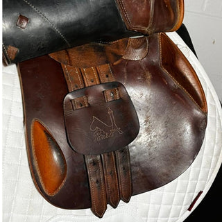 Prestige Paris Dual Flap Jump Tan 17" M 6 | Saddles Direct