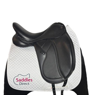 Saddles Direct Precision Deluxe Dual Dressage Black 17.5" MW 2 | Saddles Direct
