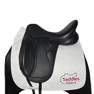 Saddles Direct Precision Deluxe Dual Dressage Black 17.5" MW 1 | Saddles Direct