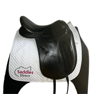 Saddles Direct Precision Monoflap Dressage Black 17.5" W 2 | Saddles Direct