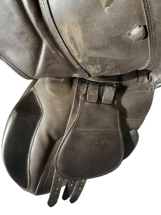 Ideal 1550 GPD Brown 17.5" W 2 | Saddles Direct