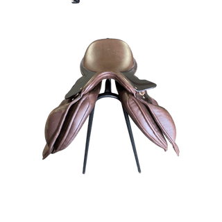 Fiona Cork Jump Plus *FLAT TREE* Brown 17" W 3 | Saddles Direct