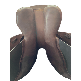 Fiona Cork Jump Plus *FLAT TREE* Brown 17" W 4 | Saddles Direct