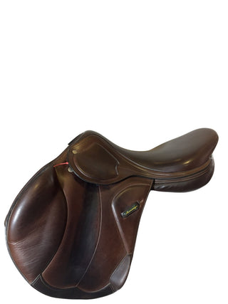 Amerigo DJ Largo Monoflap Jump Brown 18" generous MW +1.5 1 | Saddles Direct