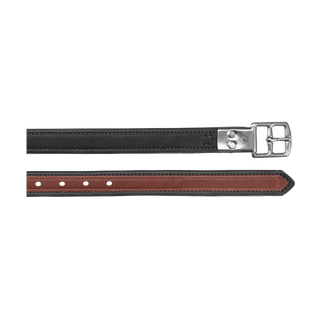 Black Bates Luxe Stirrup Leathers with coloured highlights 14 - Saddles Direct