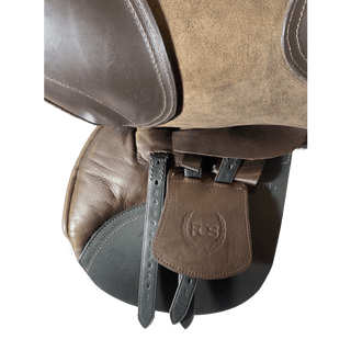 Fiona Cork Jump Plus *FLAT TREE* Brown 17" W 2 | Saddles Direct