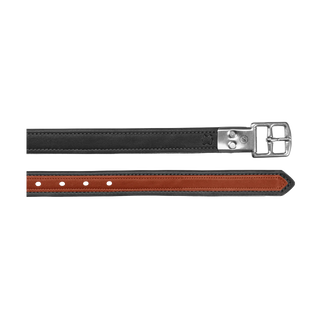 Black Bates Luxe Stirrup Leathers with coloured highlights 18 - Saddles Direct