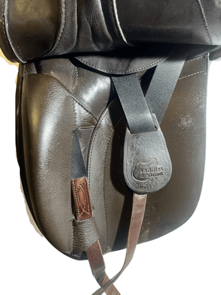 Brown Saddles Direct Precision Deluxe Dual Dressage Brown 17" MW 2 - Saddles Direct