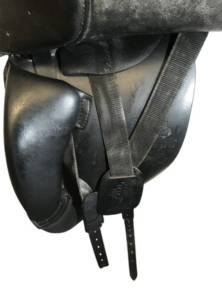 Black Spalding Britannica Eclipse Dressage Black 17.5" M 2 - Saddles Direct