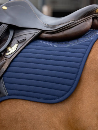 LeMieux Soft Shell Anti Slip Square Saddle Pad Navy lifestyle 1