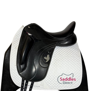 Fairfax World Class Monoflap Dressage Black 17.5" ADJ