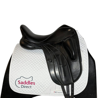 Fairfax Rebecca Monoflap MDR Dressage Black 17" ADJ