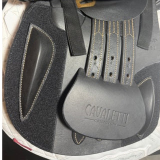 Cavaletti Collection Covered Leather Jump Black 16.5" ADJ