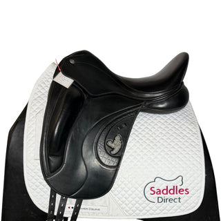 Fairfax World Class Monoflap Dressage Black 17.5" ADJ