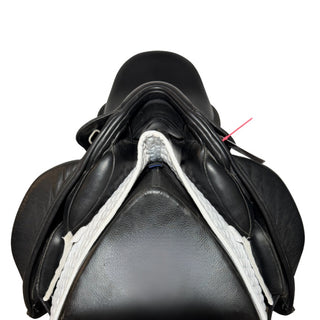 Fairfax World Class Monoflap Dressage Black 17.5" ADJ