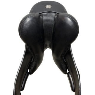 Fairfax World Class Monoflap Dressage Black 17.5" ADJ
