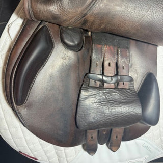 Equipe Evolution Dual Flap Jump Brown 16.5" +3.5 2XW