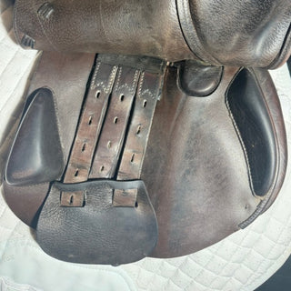 Equipe Evolution Dual Flap Jump Brown 16.5" +3.5 2XW