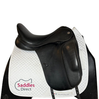 Fairfax Classic Cupped Flap Dressage Black 17.5" ADJ