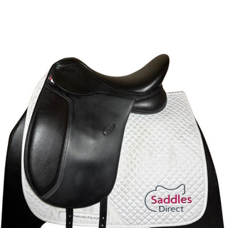 Arena Dual Flap Dressage Black 17" ADJ