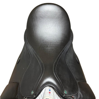 Arena Dual Flap Dressage Black 17" ADJ