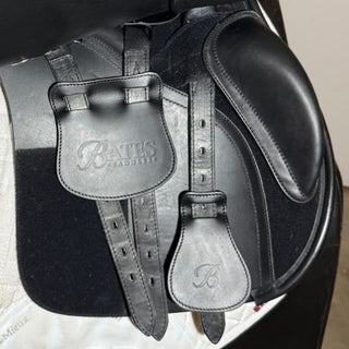 Bates All Purpose GP Heritage Leather Black 17.5" ADJ