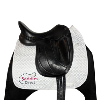 Albion Fabrento Monoflap Dressage Black 17.5" MW 2 | Saddles Direct