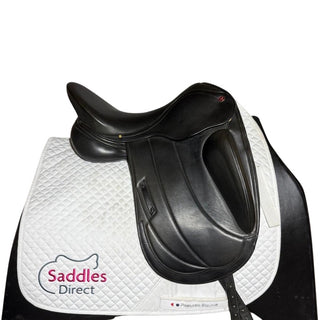 Albion Fabrento Monoflap Dressage Black 17.5" MW 2 | Saddles Direct
