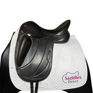 Albion Fabrento Monoflap Dressage Black 17.5" MW 1 | Saddles Direct