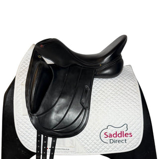 Albion Fabrento Monoflap Dressage Black 17.5" MW 1 | Saddles Direct